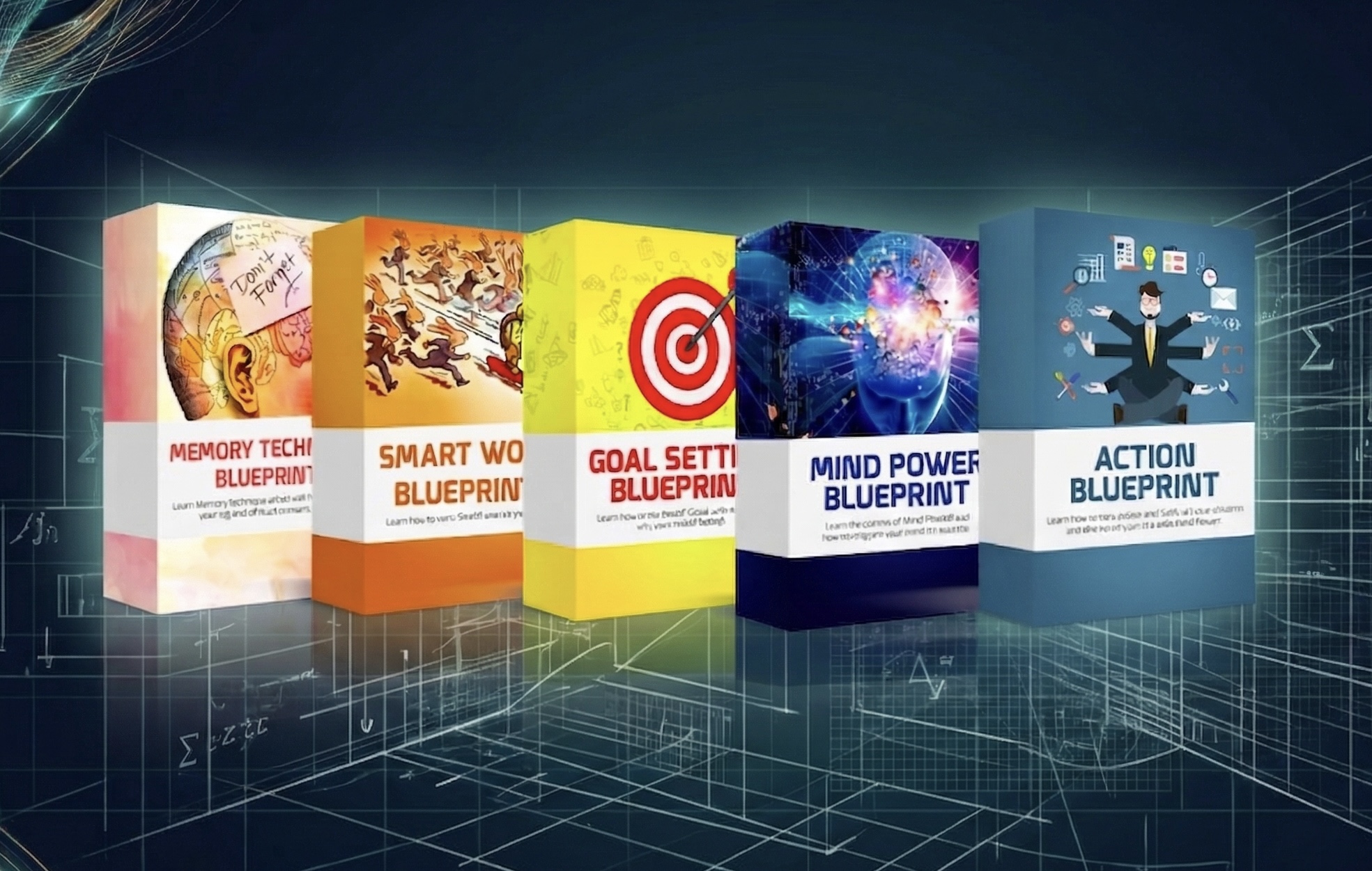 Five Blueprints - Memory Technic, Smart Work, Goal Setting, Mind Power, Action